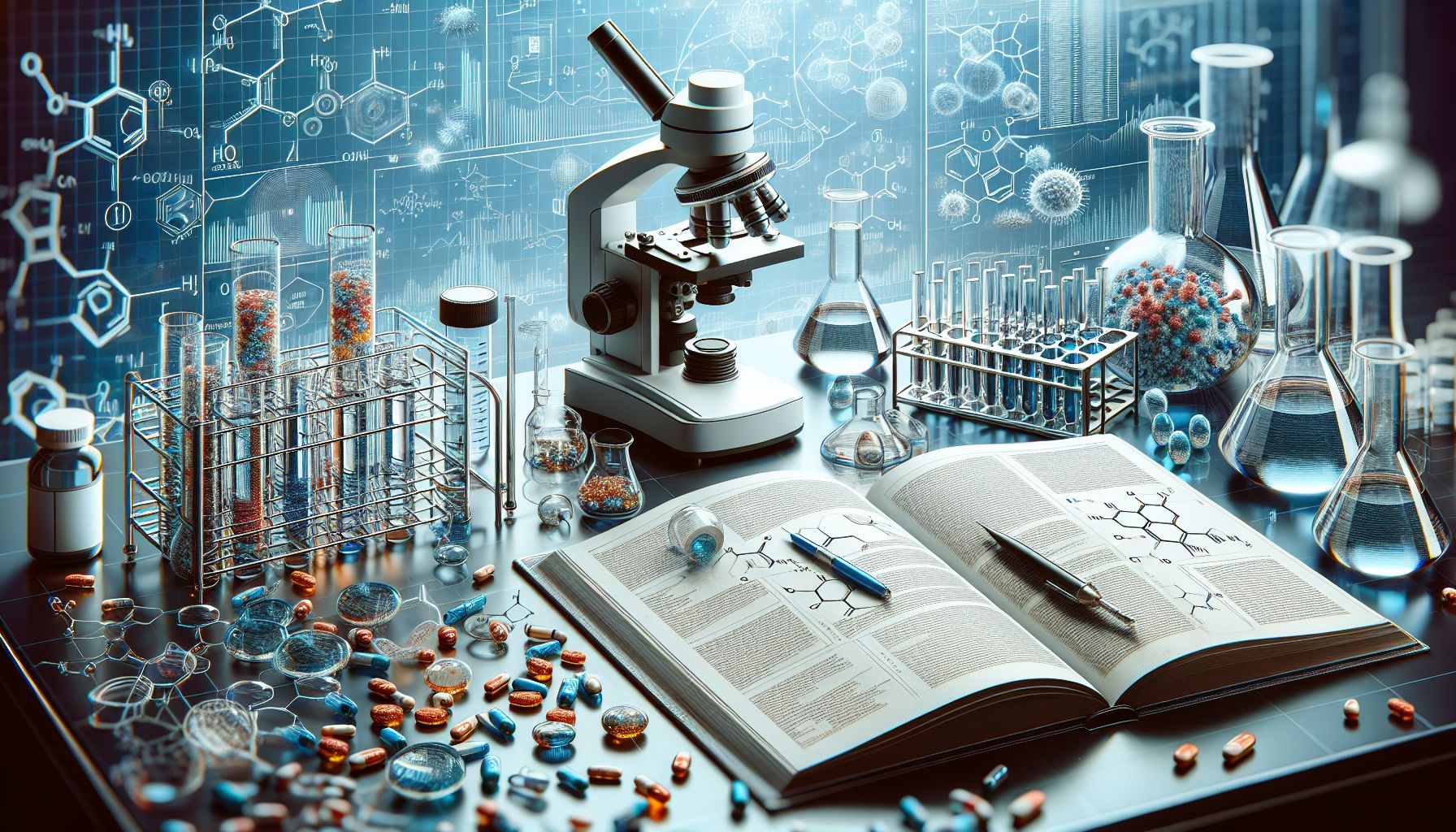 Abbildung von antiviralen Medikamenten und deren Funktionsweise